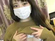 日本清純貧乳口罩女生工口各種玩法